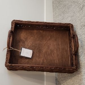 Threshold designed w/ Studio McGee handcrafted 18"L x 14 1/4" W x 5 3/4" H tray